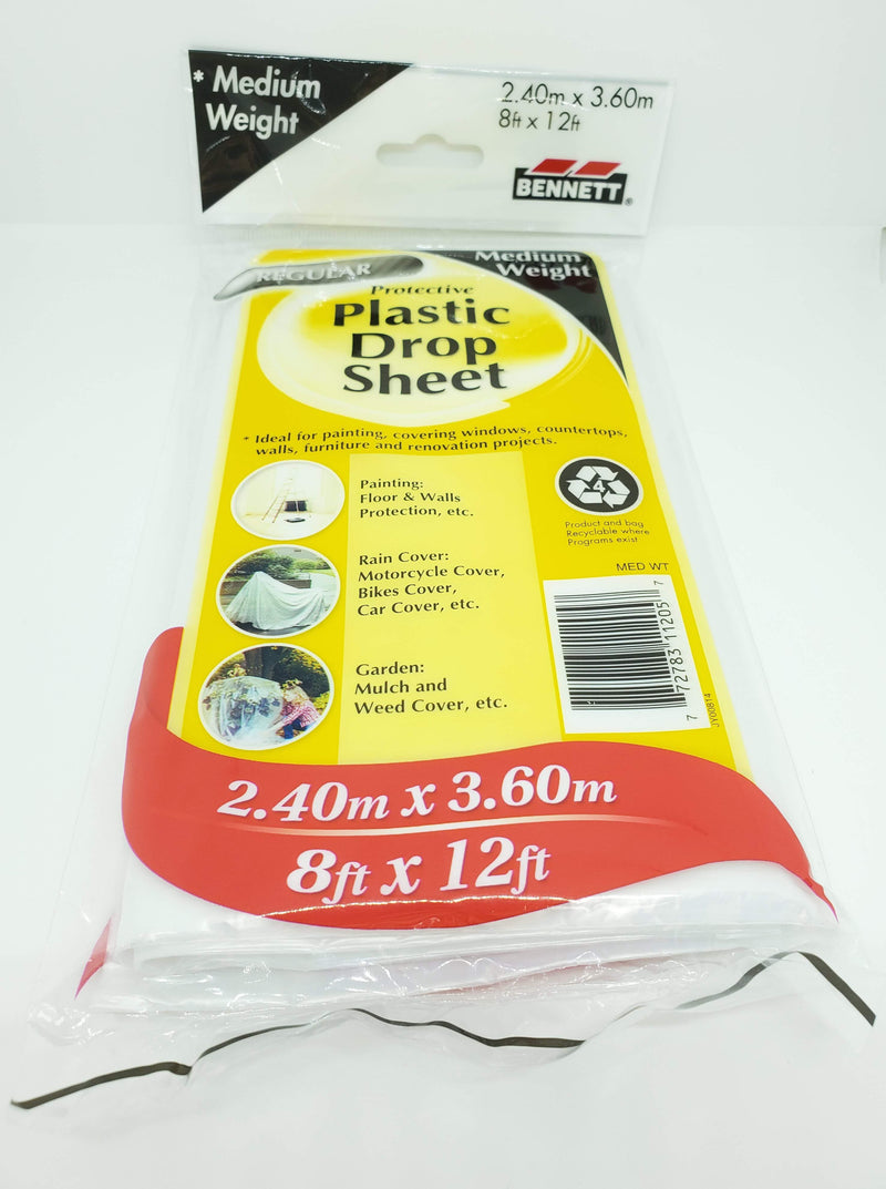 Bennett Plastic Drop Sheet 8'x12'