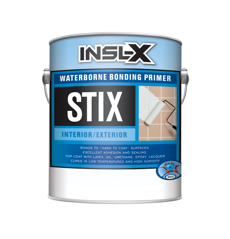 Premium-quality, acrylic-urethane primer with unparalleled adhesion to the most challenging surfaces, including glossy tile, PVC, vinyl, plastic, glass, glazed block, glossy paint, pre-coated siding, fibreglass, and galvanized metals.